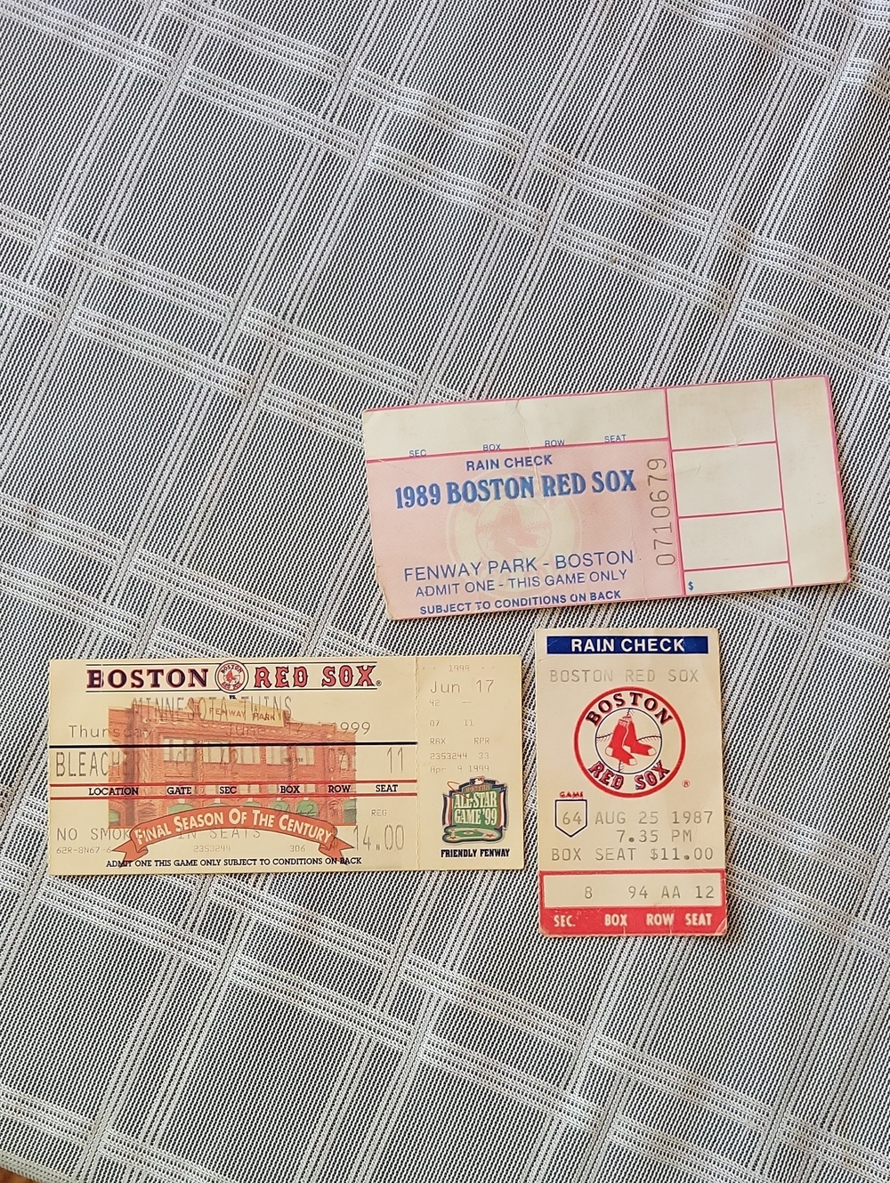 Vintage Boston Red Sox Ticket Mememrobilia